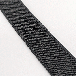 【B品・特価・半額・売り切り】面ファスナーゴム(メス)20mm幅 黒