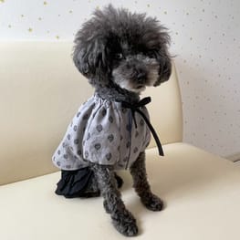 犬服ハンドメイド　スモックワンピ 犬服ハンドメイド スモックワンピ
