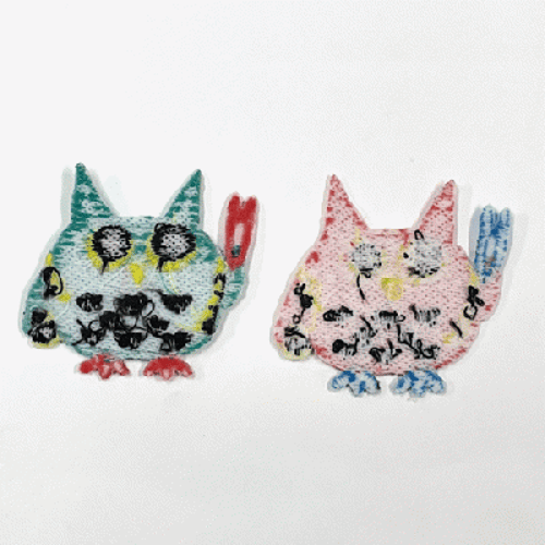 可愛いフクロウのアイロン接着のワッペン 愛犬のための犬服 ペット服の型紙通販 作り方 教室 Milla Milla