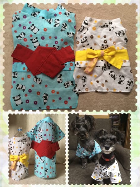 レンかのさんの浴衣作品 愛犬のための犬服 ペット服の型紙通販 作り方 教室 Milla Milla ミラミラ