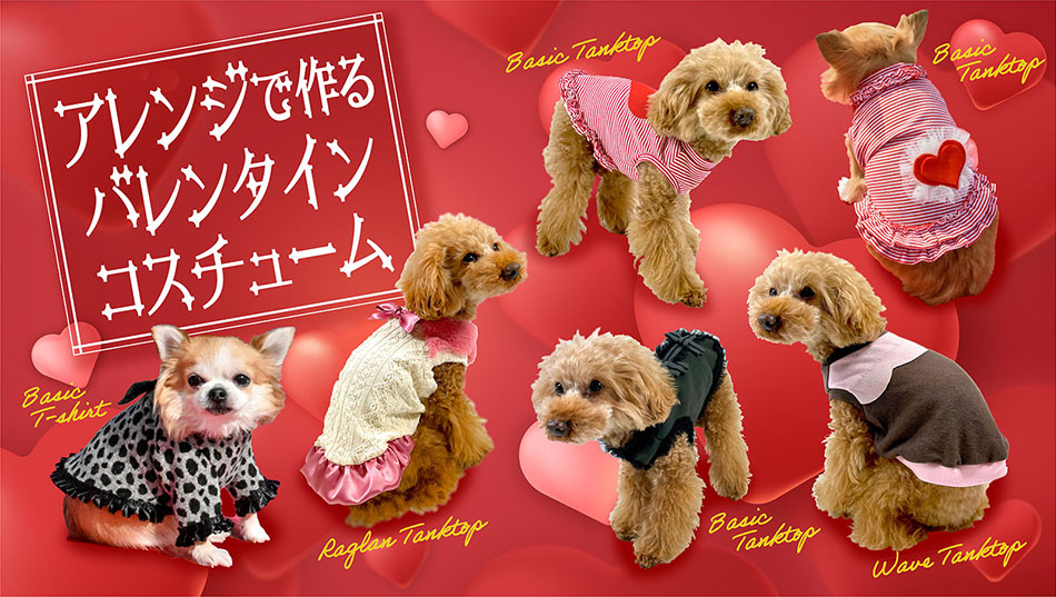 型紙アレンジで作る胸キュン❤コスチュームバレンタイン特集