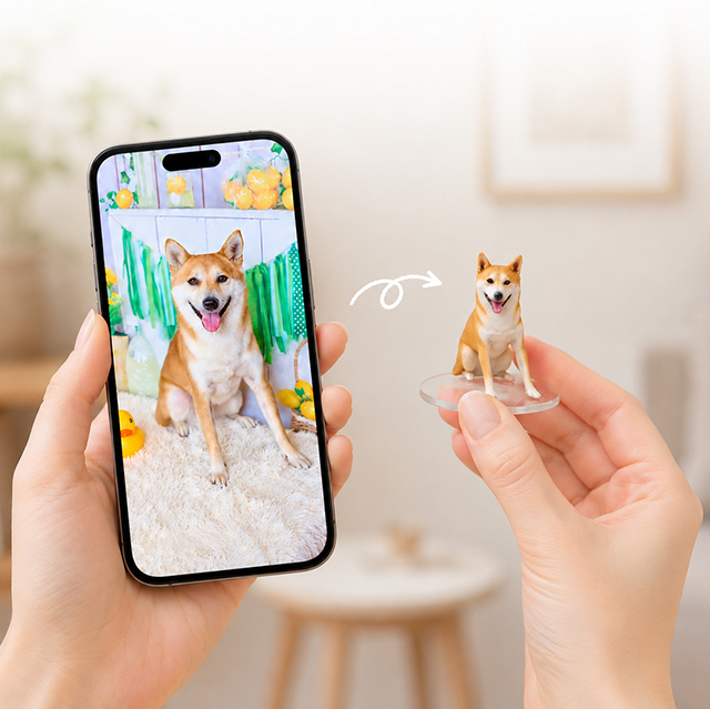 写真からつくるペットフィギュア